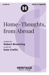 Home-Thoughts, from Abroad SSAA choral sheet music cover